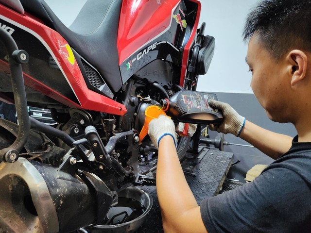 摩托莫里尼x-cape,大保养及油耗和骑行感受分享_电动车市场-中关村