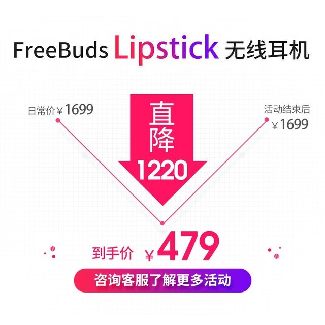 ޡΪƷؼϮΪFreeBuds Lipstick479Ԫ