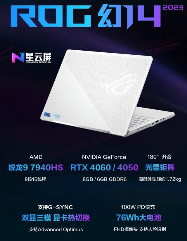 锐龙9 7940HS+RTX 4060 最强14英寸笔记本就要来了 
