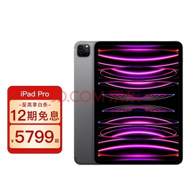苹果（Apple） ipadpro2022款 11英寸英寸 M2芯片 平板电脑 11英寸【 128G 】【 灰色 】 WIFI版 【  官 方 标 配  】