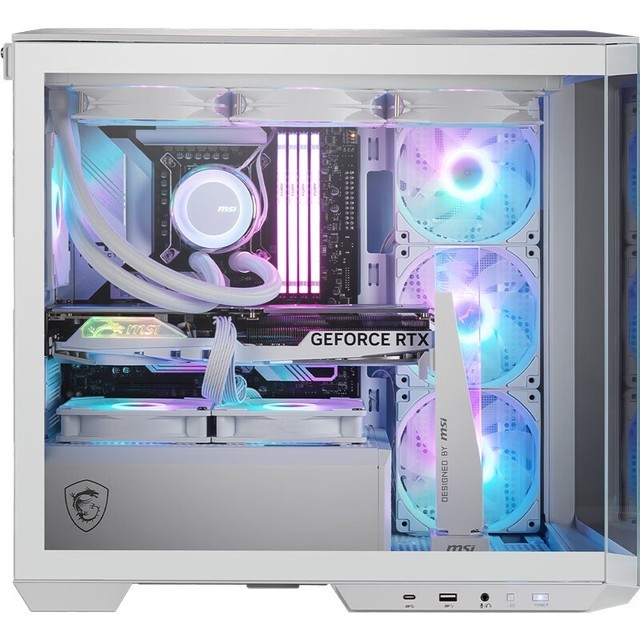 【手慢无】微星白刃白色电脑主机玻璃侧透机箱479元 限时优惠抢购