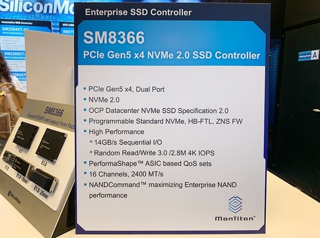 2023 COMPUTEX：SMI现场实测MonTitan Gen5企业级SSD