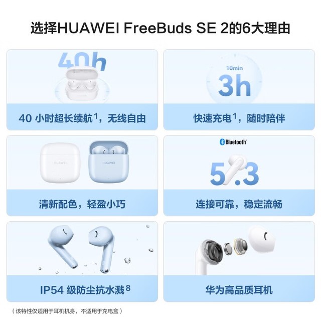 手慢无华为freebudsse2无线耳机只要140元满减后价格更便宜