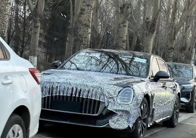 惊了红旗l级全新车型谍照曝光豪车即视感