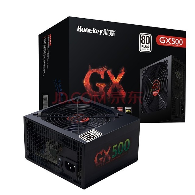 ΣHuntkey GXϵ̨ʽԴ 500W/650W/700W/750W/800WϷԴ GX500-500Wֱ 80PLUS֤