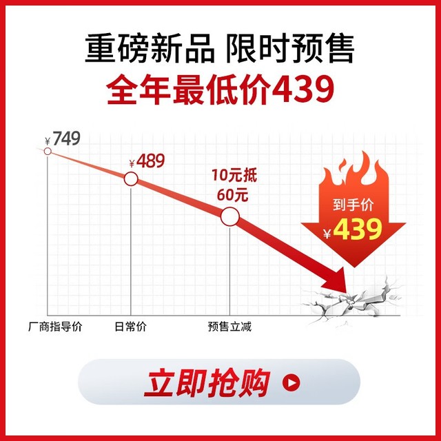【手慢无】直降310! 酷开 23.8英寸VA曲面显示器到手价439元!