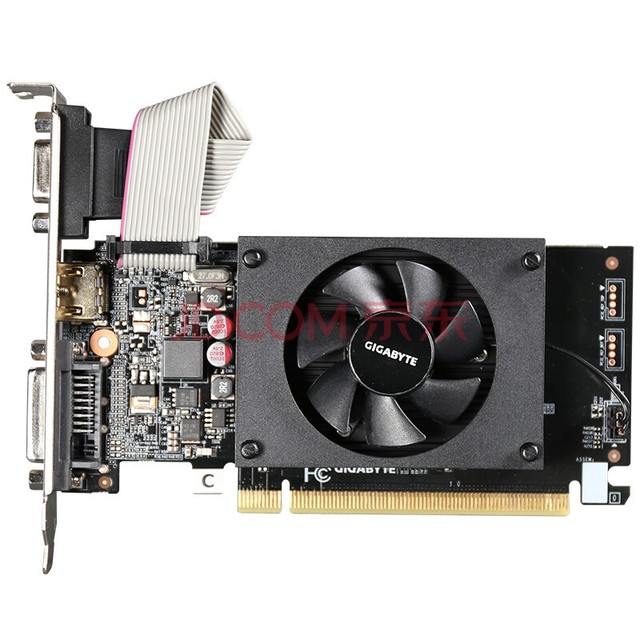 技嘉(gigabyte)geforce gt 710 2g ddr3 显卡 半高刀卡设计/耐久设计