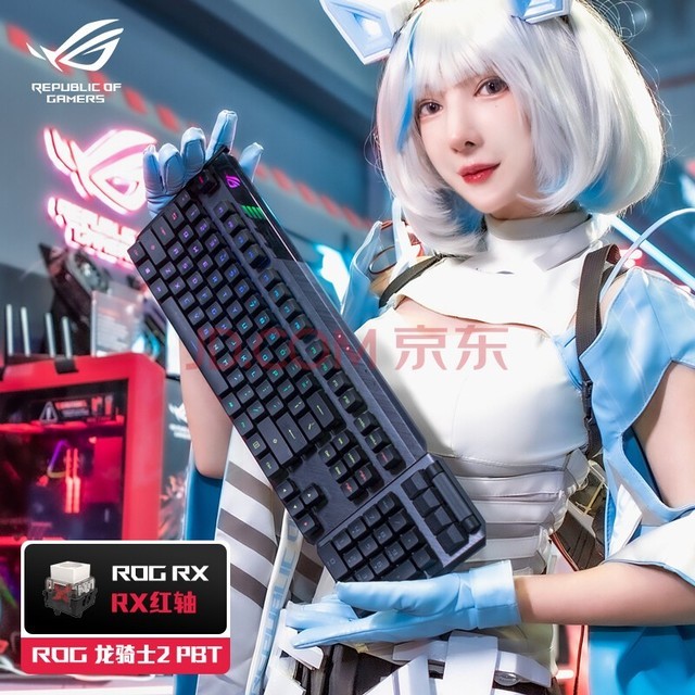 ROG  ʿ2 PBT е Ϸ ˫ģ ɷʽ TKL87 104 RGB RX