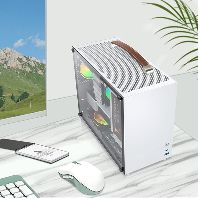 【手慢无】侧透高颜值!鱼巢S5白色MATX迷你小机箱到手100元!