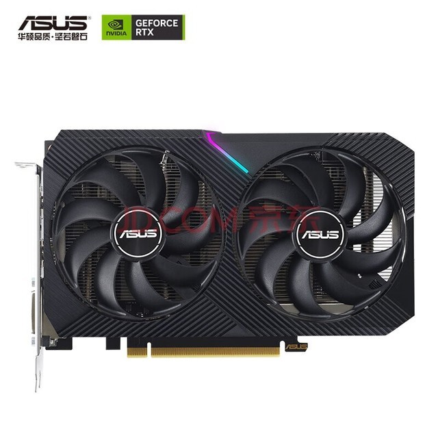 华硕ASUS DUAL GeForce RTX 3050-O8G V2 电竞游戏专业独立显卡 RTX3050 显卡