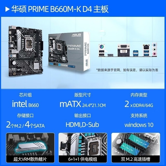 ޡ˶PRIME B660M-KװI5 12490F/CPUװؼ1499Ԫ