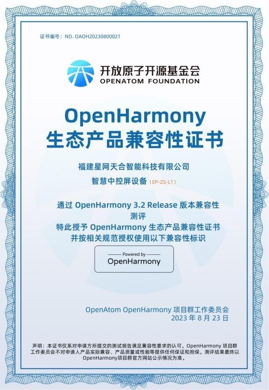 ܣԴϳOpenHarmonyǻۿռط˶ɹ