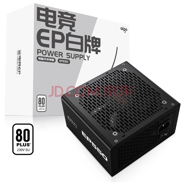ߣaigo550W EP550  ɫ Դ (80Plus/ʽPFC/ֱ֧/·12V