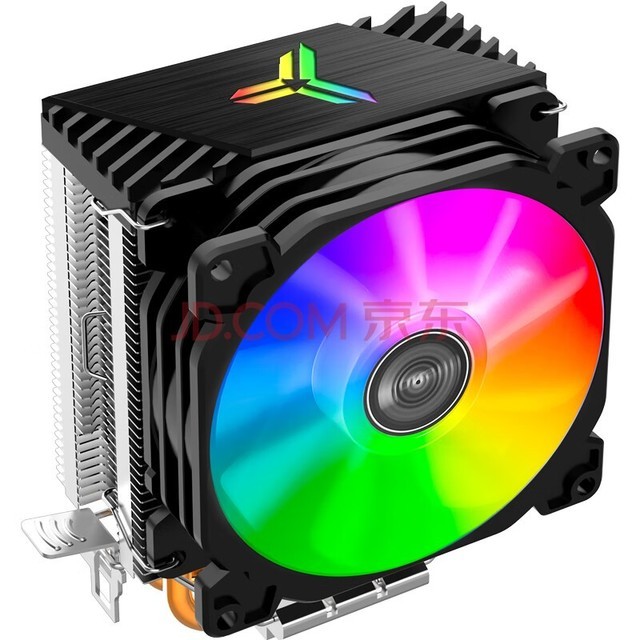  JONSBO CR-1200 tower CPU radiator (colorful streamer light effect/2 heat pipe/9CM fan/supporting multiple platforms/with silicone grease)