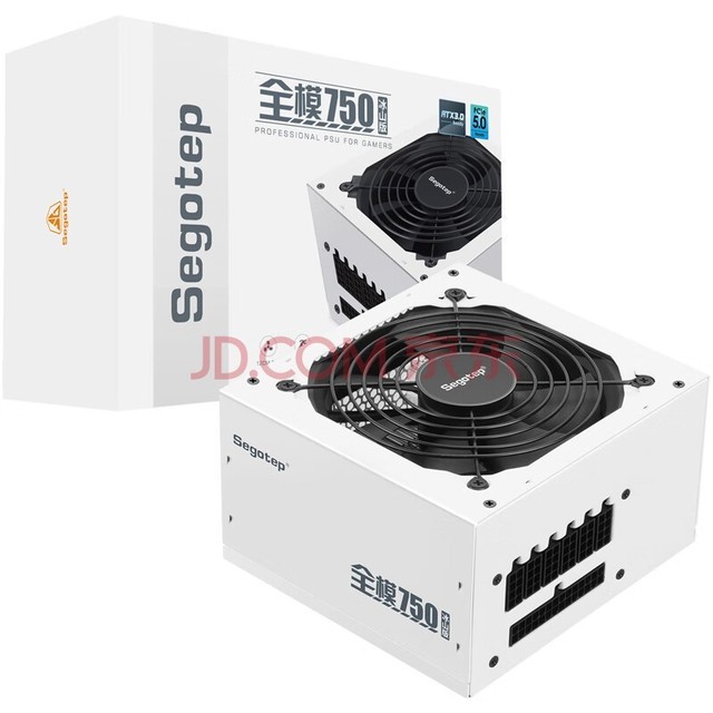 鑫谷（segotep）额定650W 全模750冰山版电源（双CPU供电口/盲插全模组白色线材/省电宽幅/12CM温控风扇）