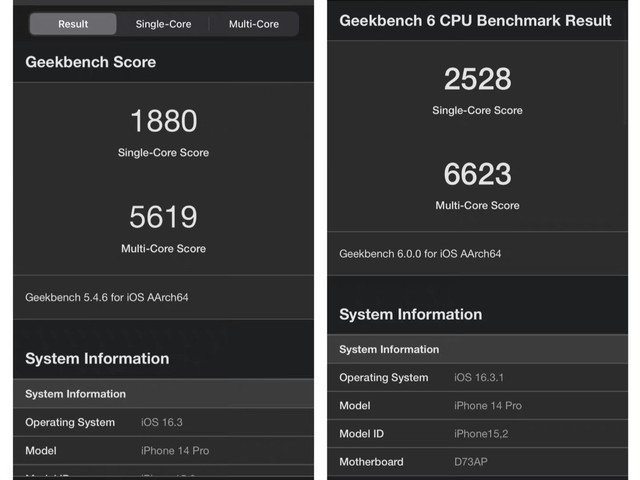 苹果安卓手机跑分全面上涨，Geekbench 6更新发布，测试规则变了