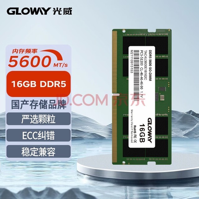 Gloway16GB DDR5 5600 ʼǱڴ Sϵ
