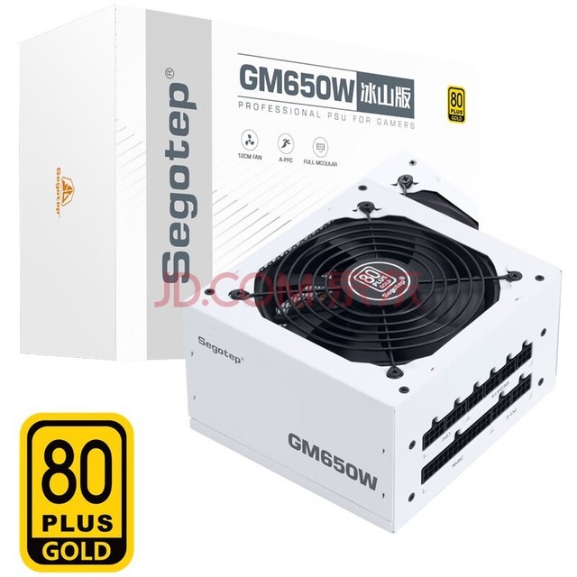 鑫谷（segotep）GM650W冰山版金牌全模组电源（80plus金牌/白色模组线/多重保护/宽幅台式电脑主机箱电源）
