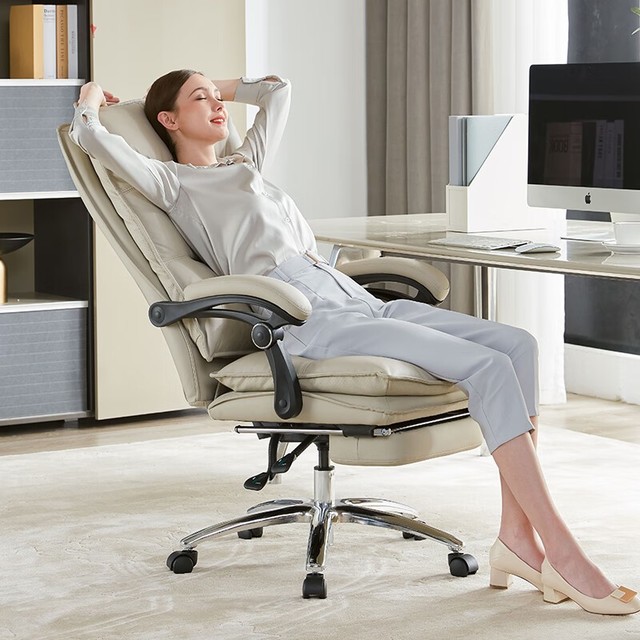 手慢无博泰家具91783真皮老板椅到手价499元