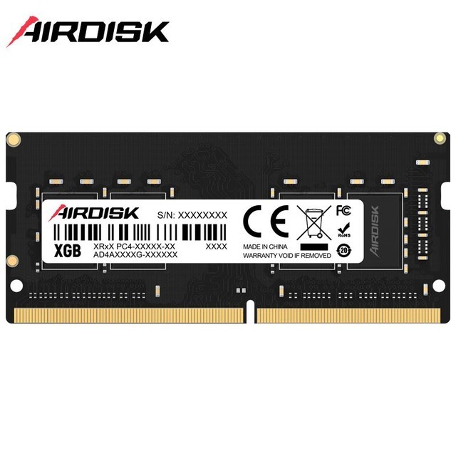 【手慢无】AirDisk 8GB笔记本DDR4 3200内存条史低好价95元！