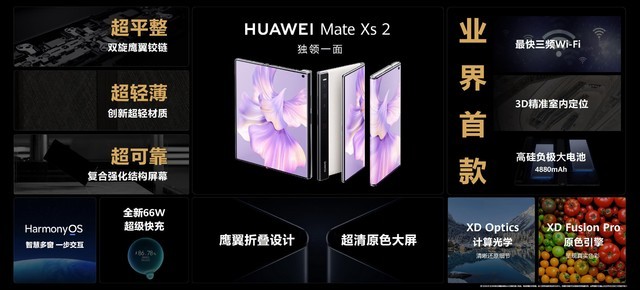 9999元，华为 MateXs2新款折叠屏发布，全身业界首发 