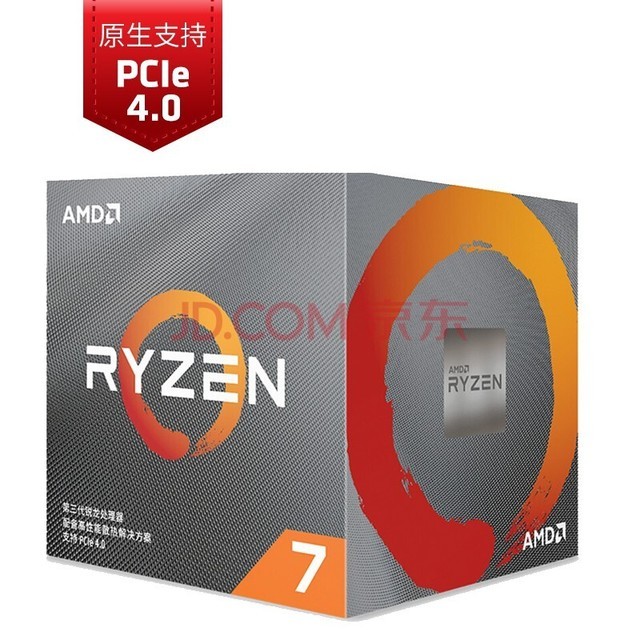 AMD 7 3700X  (r7)7nm 816߳ 3.6GHz 65W AM4ӿ װCPU