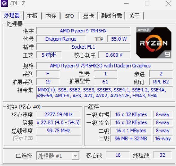 AMD9 7945HX3DȷʵǿܶԱi9-13980HX