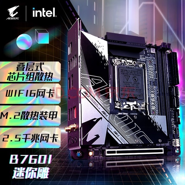 ΣGIGABYTE B760I AORUS PRO DDR4 ֧CPU 1390013700KF Intel B760 LGA 1700