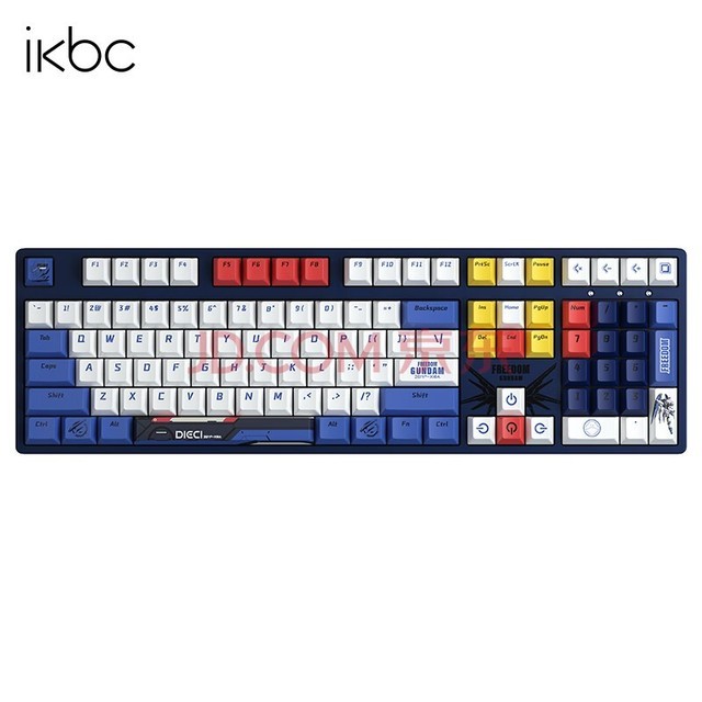 ikbc C210高达自由 键盘 机械键盘 键盘机械 樱桃键盘 cherry机械键盘 红轴  高达键盘
