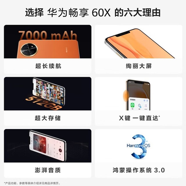 【手慢无】百亿补贴活动中 华为畅享60x新品手机直降400元