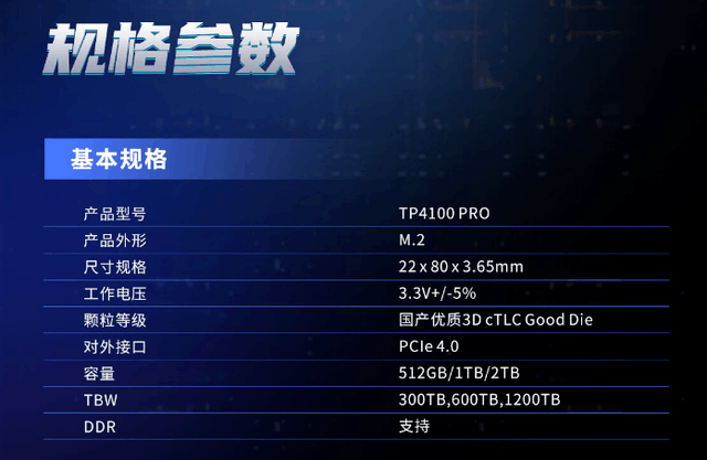 7400MB/s콢SSDTP4100 PRO 1TB˫11ػ
