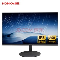 康佳（KONKA）23.8英寸显示器2k直面75hz微边框家用办公HDMI高清监控液晶低蓝光台式电脑显示屏幕KM2412Q