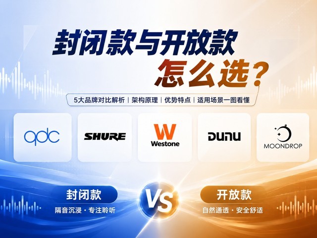 2026进阶HiFi耳机对比评测:封闭款与开放款怎么选?