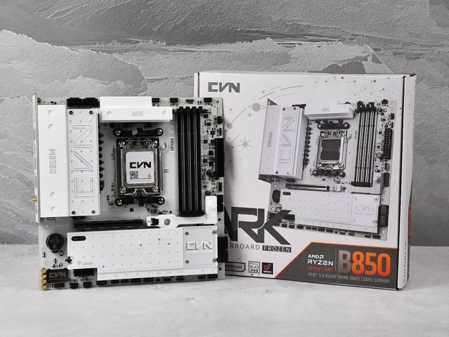 七彩虹CVN B850M ARK FROZEN V14 方舟主板评测:科技和美学的邂逅