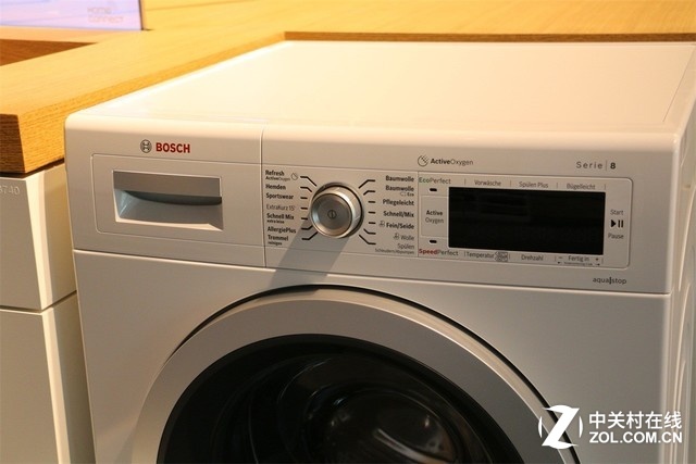博世洗衣机显示控制面板,圆形程序旋钮,丰富的洗护程序为洗衣带来更多
