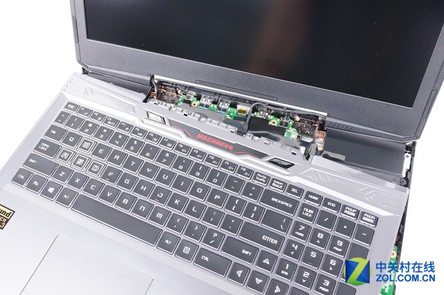 显卡与cpu单独散热 机械革命x6ti-s拆机图