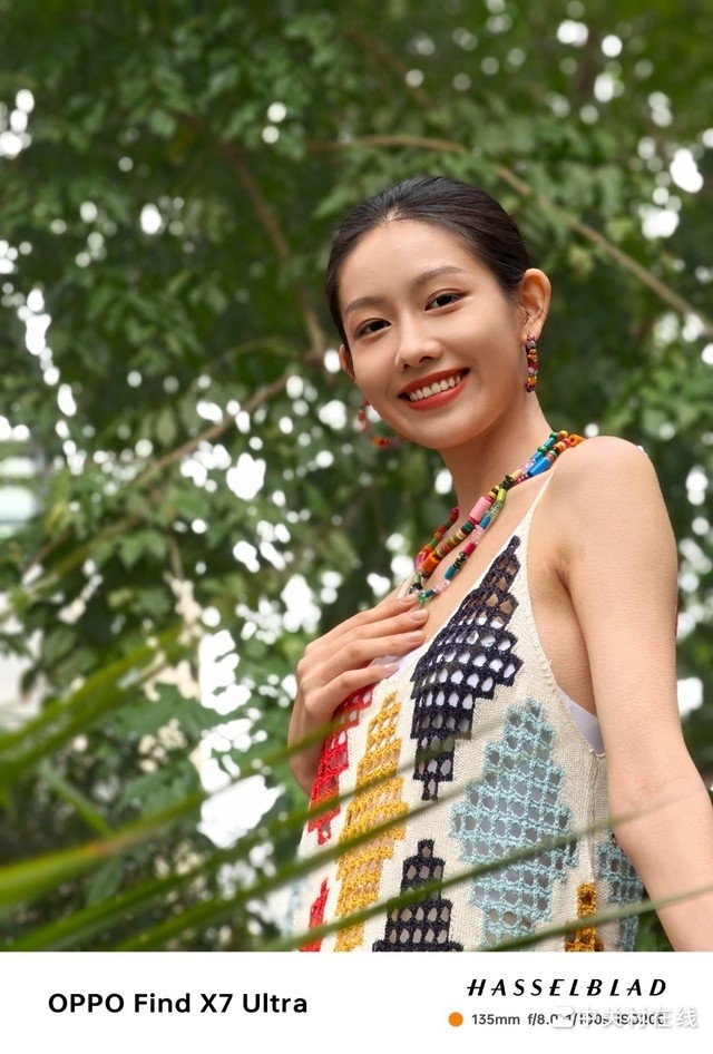 哈苏味浓厚的专业人像,OPPO Find X7 Ultra小姐姐组图赏析
