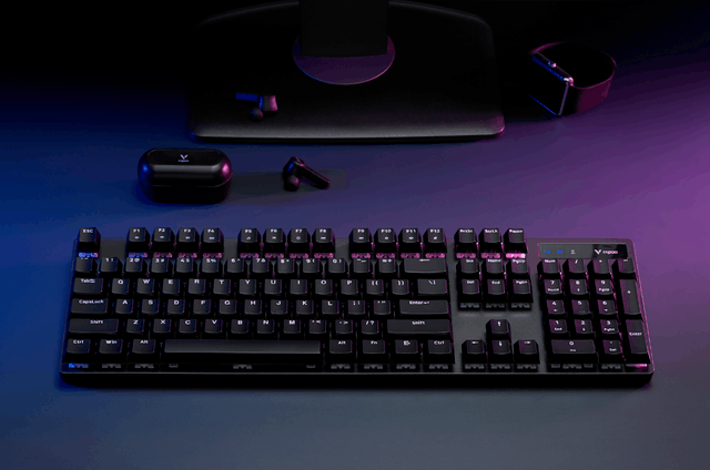 雷柏v500pro无线版游戏机械键盘图赏