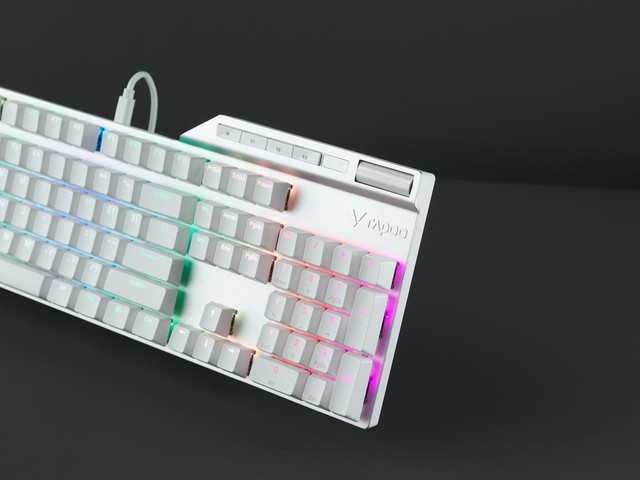 全尺寸RGB热插拔雷柏V700DIY热插拔型幻彩背光游戏机械键盘上架 