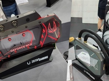 索泰台北展首发RTX 5080双水冷原型：一体式与分体式全覆盖方案