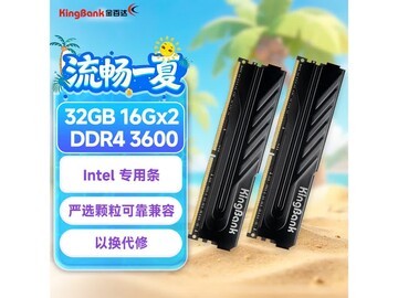 金百达32GB DDR4 3600黑爵联名内存