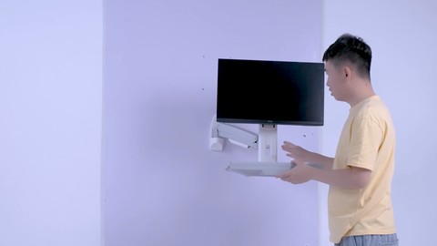 医疗 / 半导体壁挂工作站｜TOPSKYS ORW10 带键盘托支架