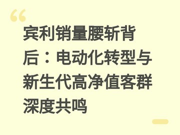 宾利销量腰斩背后：电动化转型与新生代高净值客群深度共鸣